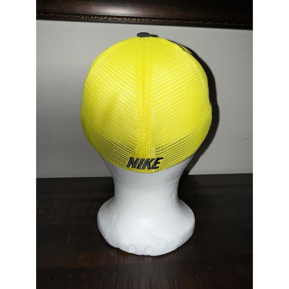 Nike Y2K NEW Black Neon‎ Green Youth One Size Fitted Hat Mesh - Picture 4 of 7